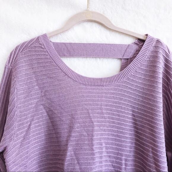 New York & Company Violet Semi Open Back Sweater - Picture 4 of 8